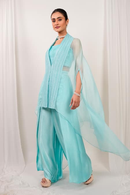 Day And Mood Wired Kaftan & Wrap Pants Set 