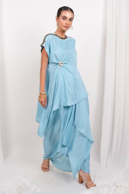 Day And Mood Knot Top & Skirt Set 