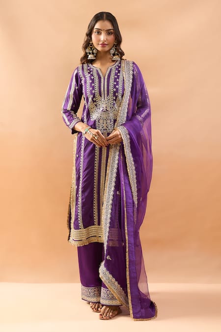 Gopi Vaid Embroidered Kurta Set 
