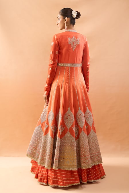 Gopi Vaid Embroidered Lehenga Set With Jacket 