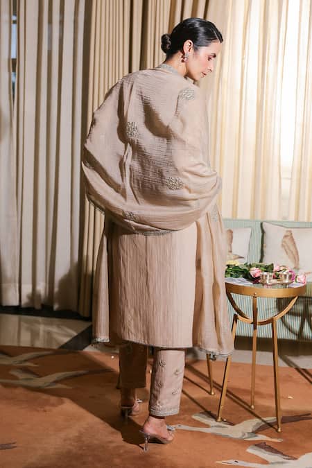 Summer By Priyanka Gupta Vrinda Gota Jaal Kurta Set 