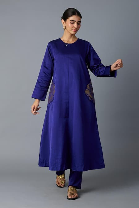 Vasstram Geet Banarasi Silk Kurta With Pant 