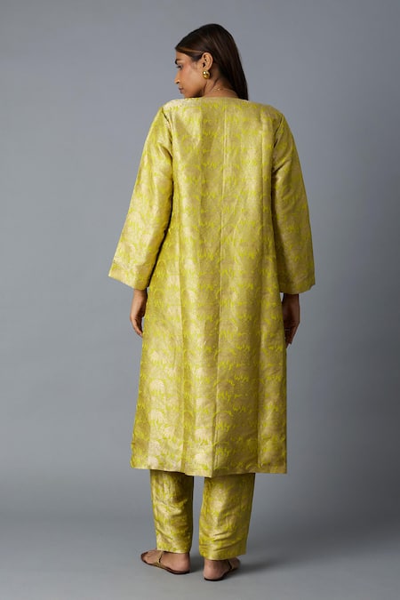 Vasstram Khajoor Brocade Kurta Pant Set 
