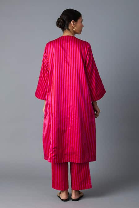 Vasstram Husna Striped Jacket & Pant Set 