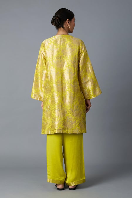 Vasstram Hazara Floral Woven Kurta & Pant Set 