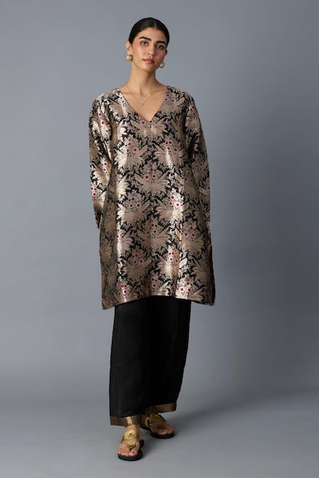 Vasstram Hazara Floral Woven Kurta & Pant Set 