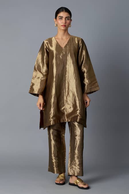 Vasstram Chamkila Metallic Kurta & Pant Set 
