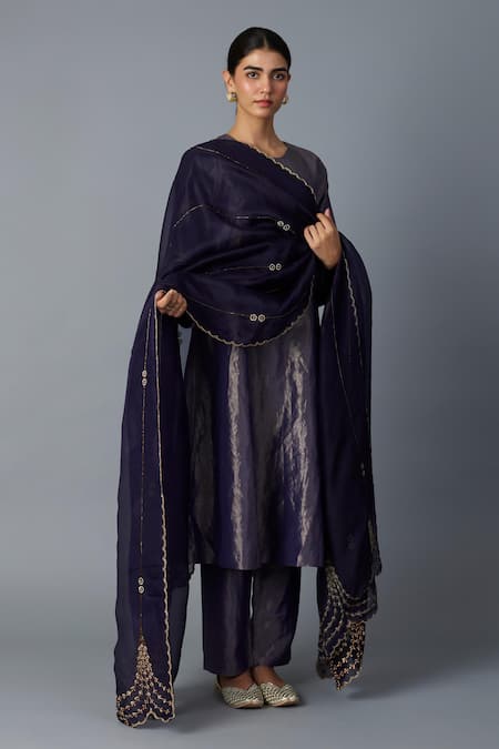 Vasstram Chandrika Tissue Kurta With Pant 