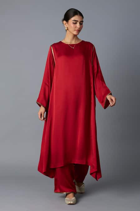 Vasstram Sabah Zari Panelled Kurta With Pant 