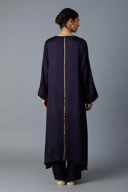 Vasstram Firoza Zari Panelled Kurta With Pant 