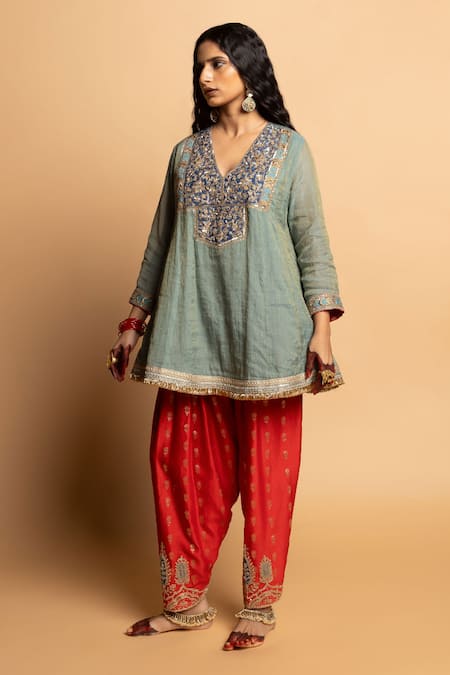Pants And Pajamas Raunaq Embroidered Salwar 