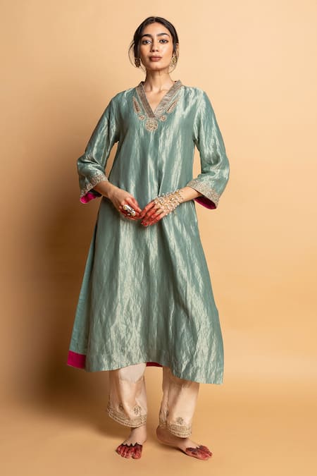 Pants And Pajamas Zeb-E-Taj Embroidered Pant 