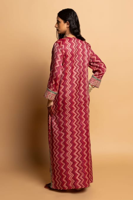 Pants And Pajamas Rajsi Roop Embroidered Kaftan 
