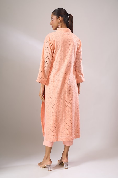 Naintara Bajaj Hakoba A-Line Kurti & Straight Pant Set 