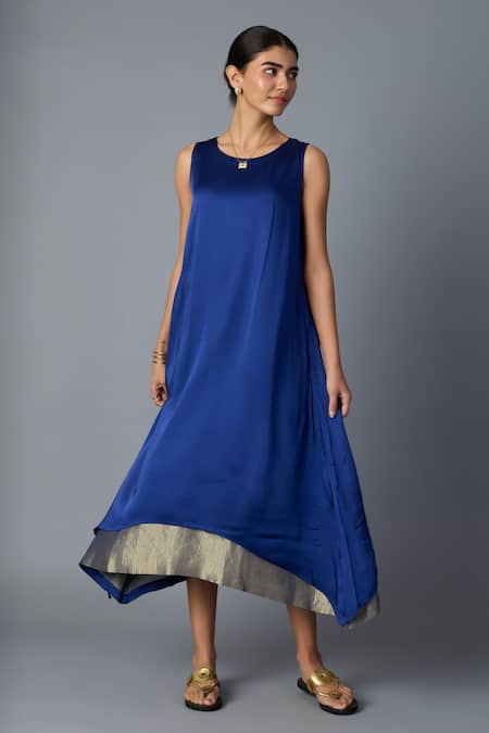 Vasstram Chameli Zari Striped Layered Dress 