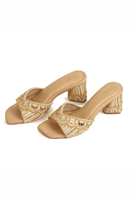 House Of Vitti India Chaand Banno Block Heels 