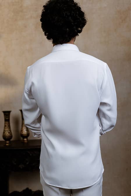 Hilo Design Kanaka Murti Embroidered Cotton Shirt 