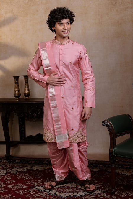 Hilo Design Srinivasa Kanjivaram Kurta Dhoti Pant Set 