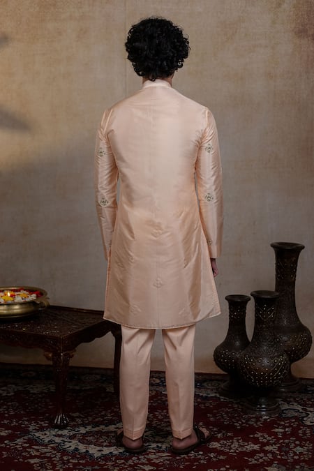 Hilo Design Ananta Embroidered Pattu Kurta Set 