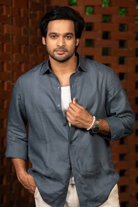 Hilo Design Ocean Haze Linen Shirt 