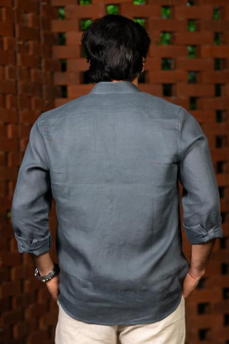 Hilo Design Ocean Haze Linen Shirt 