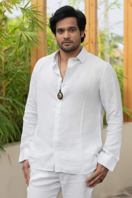 Hilo Design Moonlit Horizon Linen Shirt 