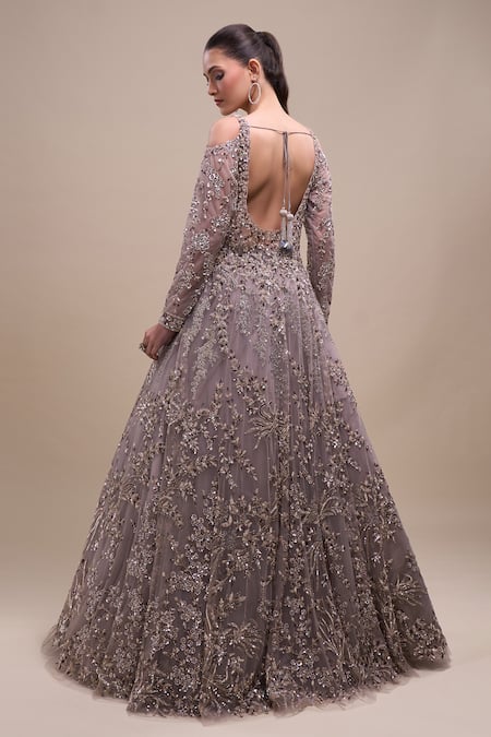 Azeera Full Sleeve Embroidered Gown 