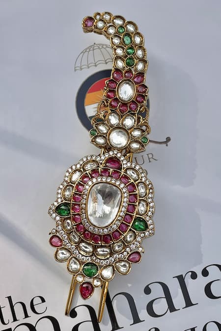 Saga Jewels Kundan Polki Paisley Kalangi 