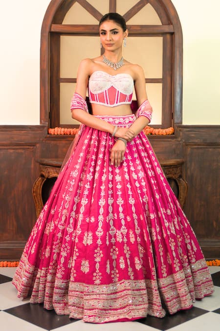 Amaltas Couture Hand Embroidered Lehenga Set 