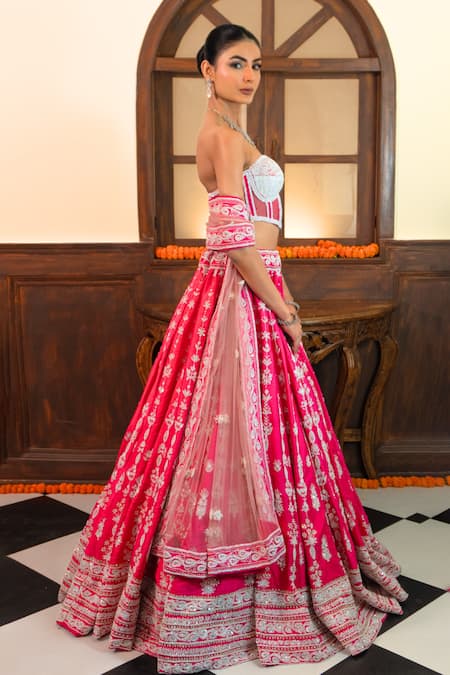 Amaltas Couture Hand Embroidered Lehenga Set 