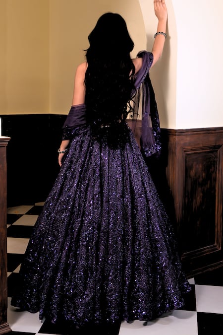 Amaltas Couture Geometric Embroidered Lehenga Set 