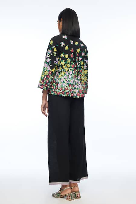 Payal Pratap Applique Embroidered A-line Jacket 