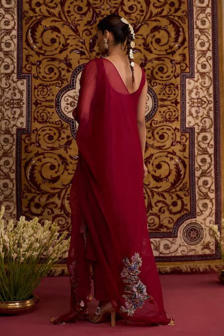 Meesa Sleeveless Kurta Pant Set 