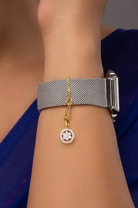 Sica Jewellery Dhruva CZ Stone Embellished Watch Charm