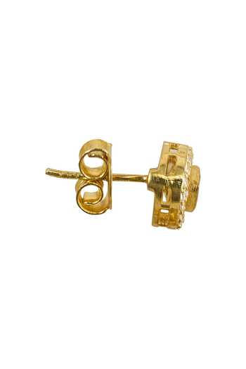 Sica Jewellery_Gold Plated Crystals Zira Triangle Stud Earrings _Online_at_Aza_Fashions