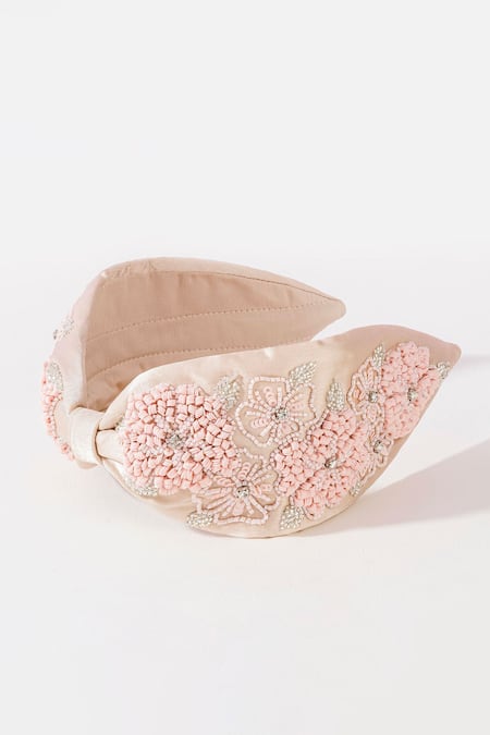 Hair Drama CO Peony Embellished Knotted Hairband 