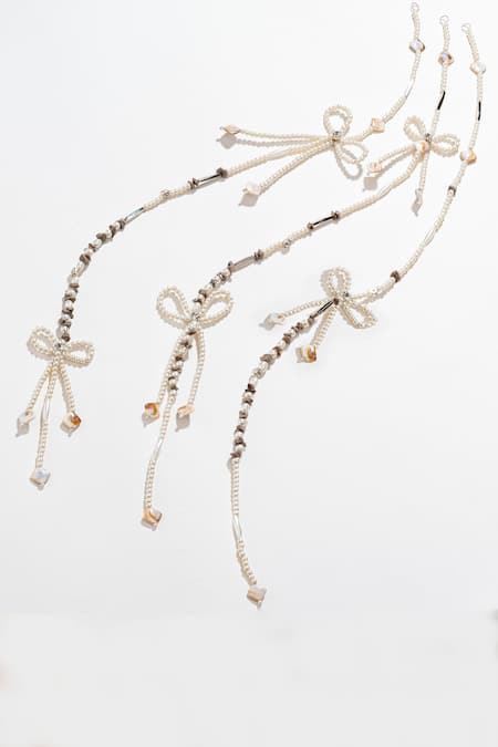 Hair Drama CO Diva Drapes Crystal & Pearl Tassels Parandi 