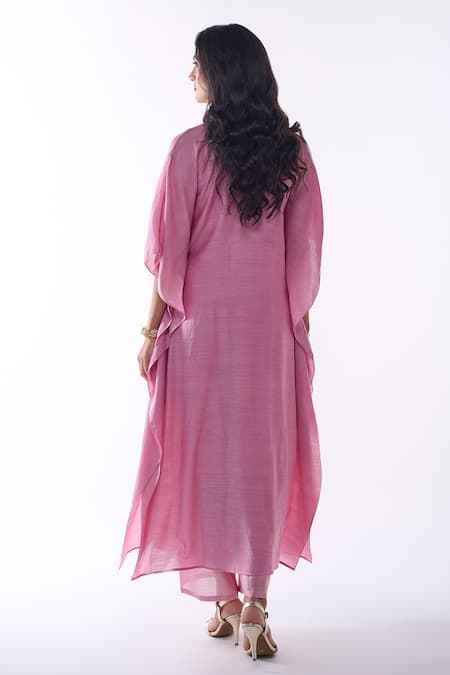 Ankita Dharman Embroidered Yoke Kaftan With Pant 