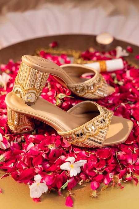 House Of Vitti India Chaand Banno Block Heels 