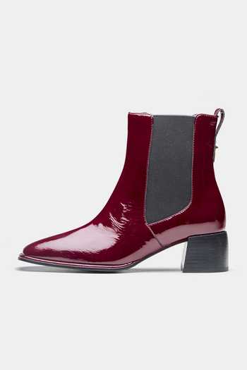 Buy_Oroh_Burgundy Alma Manuela Patent Leather Ankle Boots 