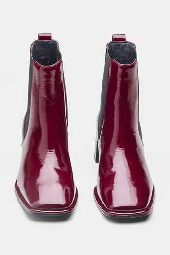 Shop_Oroh_Burgundy Alma Manuela Patent Leather Ankle Boots 
