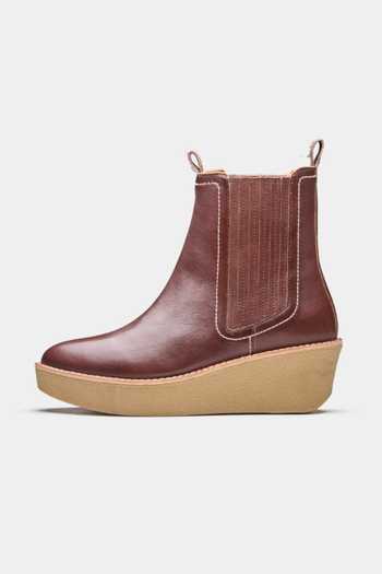 Shop_Oroh_Brown Elisa Genuine Leather Ankle Boots _Online_at_Aza_Fashions