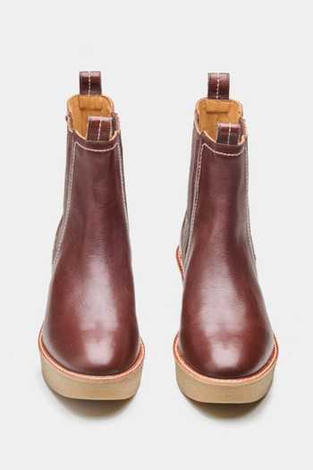 Shop_Oroh_Brown Elisa Genuine Leather Ankle Boots 