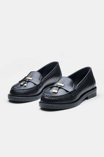 Oroh Antonia Loafers with Gold-Tone Tassel Detail 