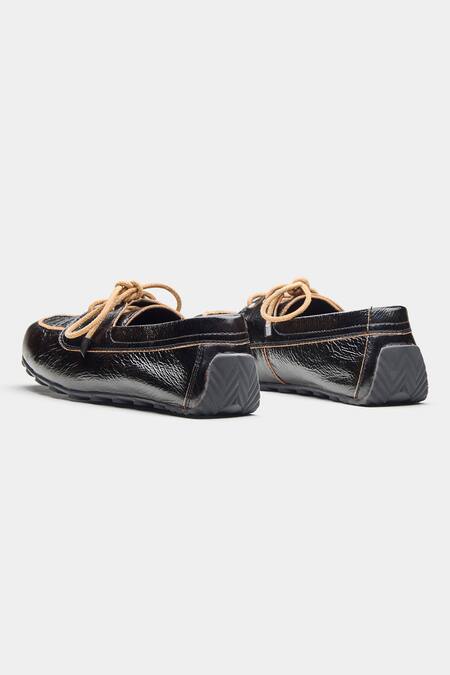Buy_Oroh_Black Genuine Leather Julieta Loafer Shoes 