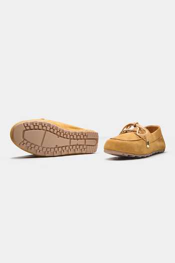 Oroh_Tan Julieta Casual Leather Lace-up Shoes _Online_at_Aza_Fashions