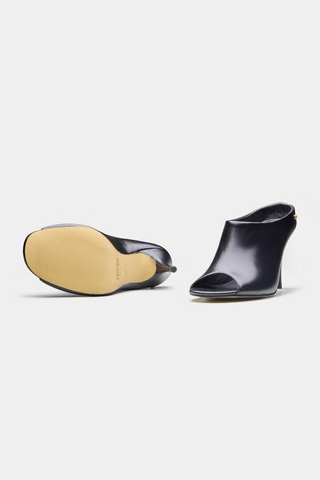 Buy_Oroh_Black Celia Open Toe Pencil Heel Mules _Online_at_Aza_Fashions