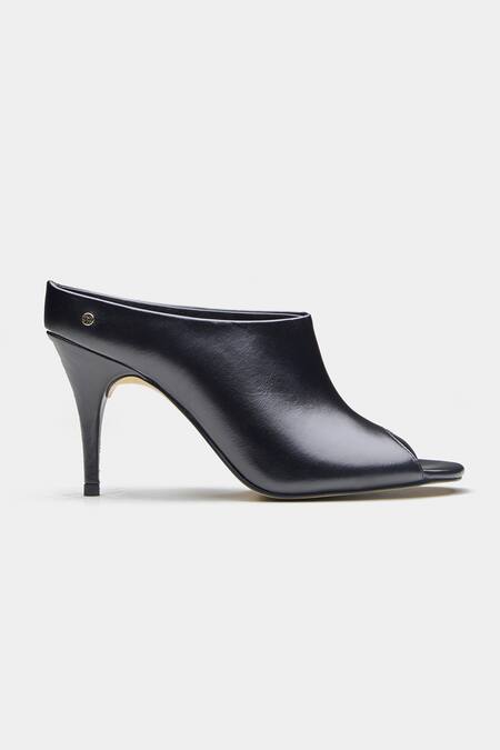 Shop_Oroh_Black Celia Open Toe Pencil Heel Mules _Online_at_Aza_Fashions