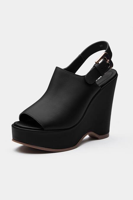 Buy_Oroh_Black Marta Open-toe Wedge Sandals _Online_at_Aza_Fashions