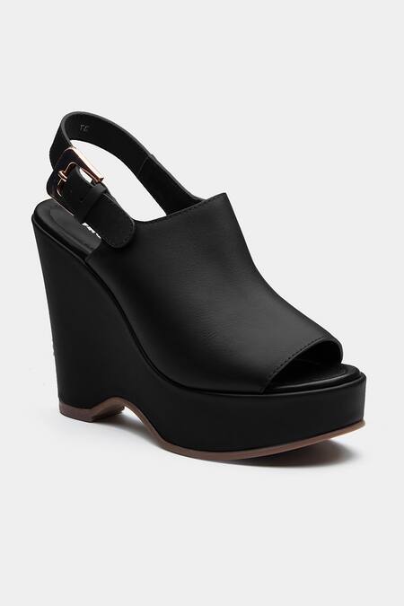 Buy_Oroh_Black Marta Open-toe Wedge Sandals 